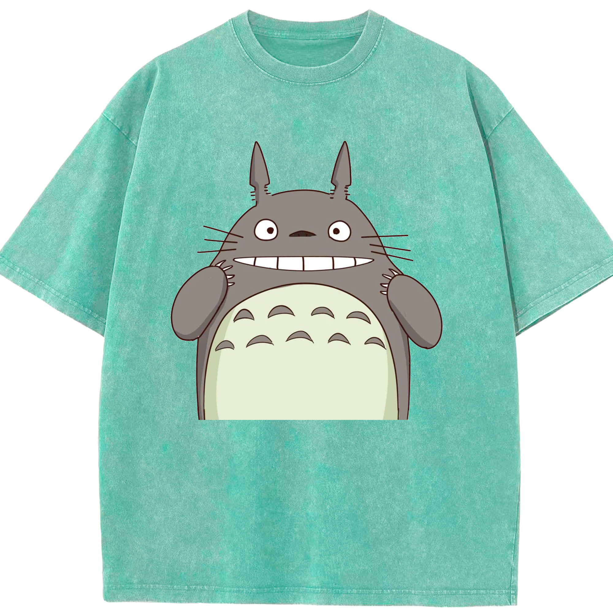 （画像用） となりのトトロ 草壁メイ 草壁サツキ My Neighbor Totoro Satsuki Kusakabe Mei Kusakabe 綿100% ヴィンテージ風 半袖Tシャツ（フロントプリント）